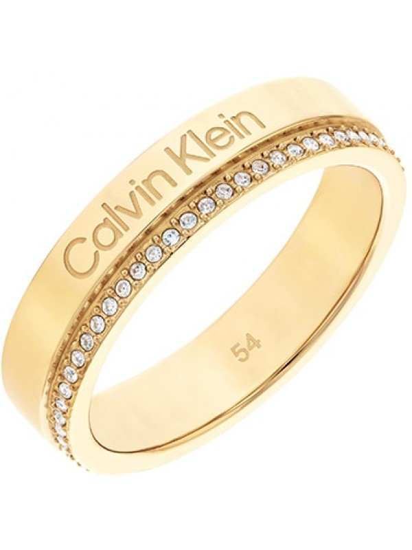 Calvin Klein CJ35000201 Dames Ring - Minimalistische ring