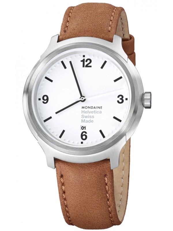 Mondaine Helvetica No1 - MH1.B1210.LG - Bold Heren Horloge